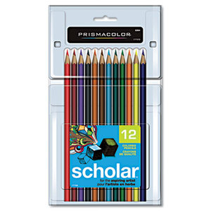 Sanford, L.P. 92804 Scholar Colored Woodcase Pencils, 12 Assorted Colors/Set by SANFORD