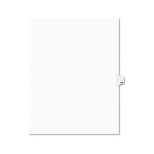 Avery 01064 Avery-Style Legal Side Tab Divider, Title: 64, Letter, White, 25/Pack by AVERY-DENNISON