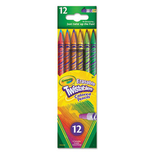 BINNEY & SMITH / CRAYOLA 687508 Twistables Erasable Colored Pencils, 12 Assorted Colors/Pack by BINNEY & SMITH / CRAYOLA