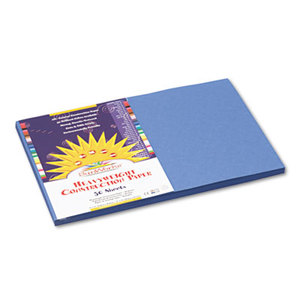 PACON CORPORATION 7407 Construction Paper, 58 lbs., 12 x 18, Blue, 50 Sheets/Pack by PACON CORPORATION