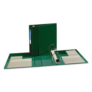 Avery 79784 Heavy-Duty Binder with One Touch EZD Rings, 11 x 8 1/2, 4" Capacity, Green by AVERY-DENNISON