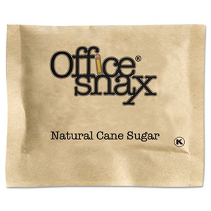 Natural Cane Sugar, 2000 Packets/Carton by OFFICE SNAX, INC.
