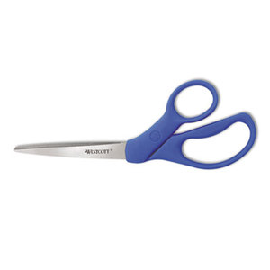 Preferred Line Stainless Steel Scissors, 8" Bent, Blue by ACME UNITED CORPORATION