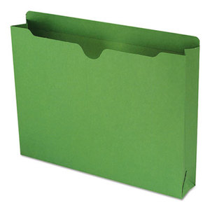SMEAD MANUFACTURING COMPANY 75563 Colored File Jackets w/Reinforced 2-Ply Tab, Letter, 11pt, Green, 50/Box by SMEAD MANUFACTURING CO.