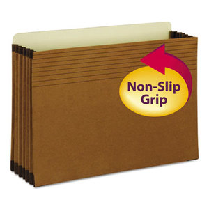 SMEAD MANUFACTURING COMPANY 74285 Easy Grip File Pocket, Legal, 5 1/4" Exp., Redrope, 10/Box by SMEAD MANUFACTURING CO.