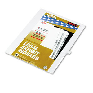 Kleer-Fax, Inc 80016 80000 Series Legal Index Dividers, Side Tab, Printed "P", White, 25/Pack by KLEER-FAX