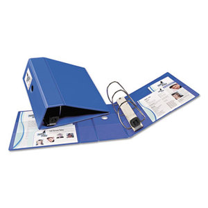 Avery 79896 Heavy-Duty Binder with One Touch EZD Rings, 11 x 8 1/2, 5" Capacity, Blue by AVERY-DENNISON