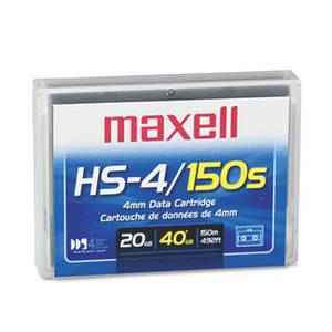 Maxell 200028 1/8" DDS-4 Cartridge, 150m, 20GB Native/40GB Compressed Capacity by MAXELL CORP. OF AMERICA
