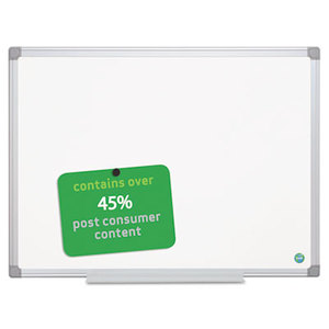 Bi-silque S.A MA0307790 Earth Gold Ultra Magnetic Dry Erase Boards, 24 x 36, White, Aluminum Frame by BI-SILQUE VISUAL COMMUNICATION PRODUCTS INC