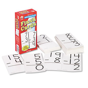 Flash Cards, Subtraction Facts 0-12, 3w x 6h, 94/Pack by CARSON-DELLOSA PUBLISHING