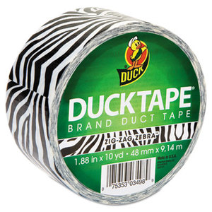 Shurtech Brands, LLC 1398132 Colored Duct Tape, 1.88" x 10 yds, 3" Core, Zebra by SHURTECH