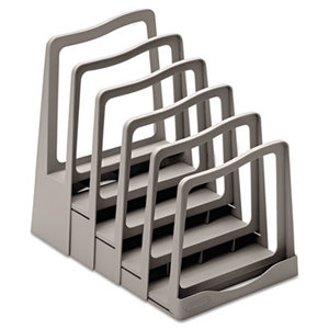 Avery 73524 Adjustable File Rack, Five Sections, 8 x 10 1/2 x 11 1/2, Gray by AVERY-DENNISON