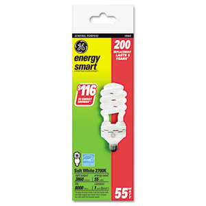 General Electric Company 78965 Energy Smart Compact Fluorescent Spiral Light Bulb, 55 Watts by GENERAL ELECTRIC CO.