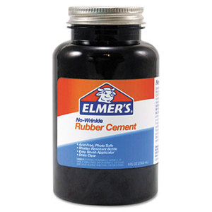 Rubber Cement, Repositionable, 8 oz by ELMER'S PRODUCTS, INC.