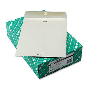 QUALITY PARK PRODUCTS 38597 Clasp Envelope, 10 x 13, 28lb, Executive Gray, 100/Box by QUALITY PARK PRODUCTS