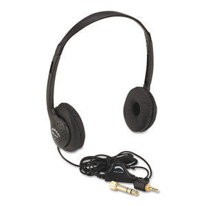 AmpliVox Sound Systems SL1006 Personal Multimedia Stereo Headphones with Volume Control, Black by AMPLIVOX PORTABLE SOUND SYS.