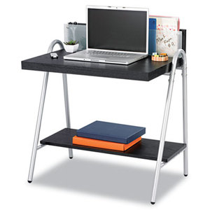 Safco Products 1939EB Xpressions Computer Workstation, 32w x 21d x 34-1/2h, Ebony/Silver by SAFCO PRODUCTS