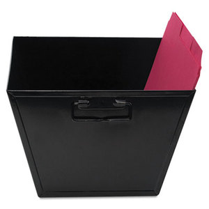 Advantus Corporation AVT-63008 Steel File and Storage Bin, Letter, 12 1/8 x 11 1/4 x 7 3/8, Black by ADVANTUS CORPORATION