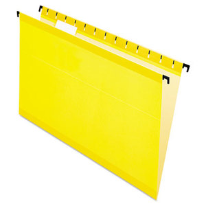 ESSELTE CORPORATION 6153 1/5 YEL Poly Laminate Hanging Folders, Legal, 1/5 Tab, Yellow, 20/Box by ESSELTE PENDAFLEX CORP.