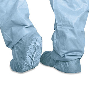 Polypropylene Non-Skid Shoe Covers, Large, Blue, 100/Box by MEDLINE INDUSTRIES, INC.