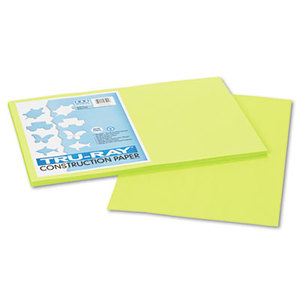 PACON CORPORATION 103425 Tru-Ray Construction Paper, 76 lbs., 12 x 18, Brilliant Lime, 50 Sheets/Pack by PACON CORPORATION