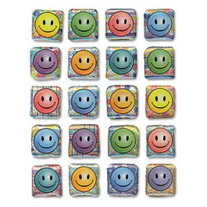 Creativity Street Peel and Stick Gemstone Stickers, Smiley Face, 20/Pack by THE CHENILLE KRAFT COMPANY