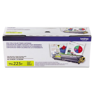 Brother Industries, Ltd BRT-TN225Y TN225Y Toner, 2200 Page-Yield, Yellow by BROTHER INTL. CORP.