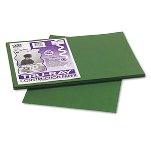 PACON CORPORATION 103053 Tru-Ray Construction Paper, 76 lbs., 12 x 18, Dark Green, 50 Sheets/Pack by PACON CORPORATION