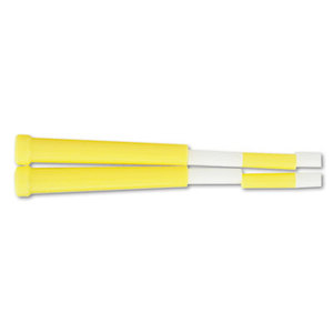 Segmented Plastic Jump Rope, 8ft, Yellow/White by CHAMPION SPORT