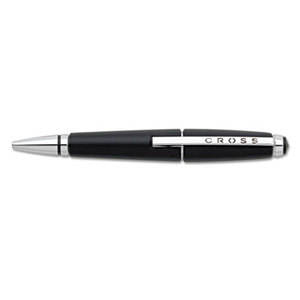 Edge Pen, 0.7 mm, Medium, Black Ink, Black Barrel by A.T. CROSS COMPANY