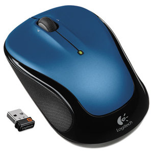 M325 Wireless Mouse, Right/Left, Blue by LOGITECH, INC.