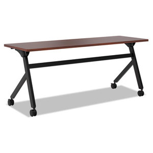 BASYX BSXBMPT7224PC Multipurpose Table Flip Base Table, 72w x 24d x 29 3/8h, Chestnut by BASYX