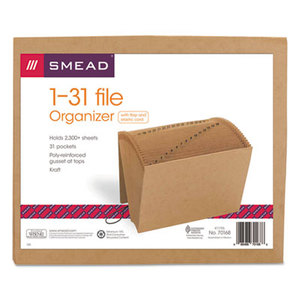 SMEAD MANUFACTURING COMPANY 70168 1-31 Indexed Expanding Files, 31 Pockets, Kraft, Letter, Kraft by SMEAD MANUFACTURING CO.