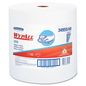 Kimberly-Clark Corporation 34955 X60 Wipers, Jumbo Roll, 12 1/2 x 13 2/5, 1100 Towels/Roll by KIMBERLY CLARK