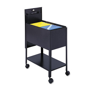 Safco Products 5362BL Extra-Deep Locking Mobile Tub File, 13-1/2w x 24-3/4d x 28-1/4h, Black by SAFCO PRODUCTS