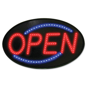 U.S. Stamp & Sign 5583 Newon LED Sign, Red/Blue, 13 x 21 by U. S. STAMP & SIGN
