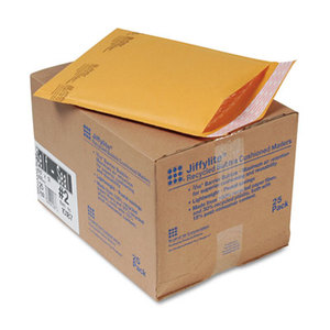 ANLE PAPER/SEALED AIR CORP. 10187 Jiffylite Self-Seal Mailer, Side Seam, #2, 8 1/2 x 12, Golden Brown, 25/Carton by ANLE PAPER/SEALED AIR CORP.