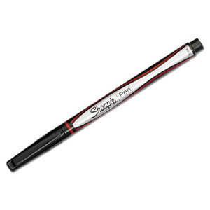 Plastic Point Stick Permanent Water Resistant Pen, Red Ink, Fine, Dozen by SANFORD