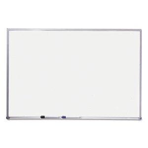 Dry Erase Board, Melamine Surface, 36 x 24, Silver Aluminum Frame by QUARTET MFG.