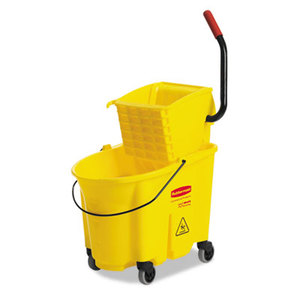 RUBBERMAID COMMERCIAL PROD. FG758088YEL Wavebrake 35 Quart Bucket/Wringer Combinations, Yellow by RUBBERMAID COMMERCIAL PROD.