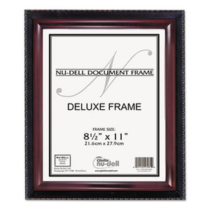 Nu-Dell Manufacturing Company, Inc 17402 Executive Document Frame, Plastic, 8-1/2 x 11, Black/Mahogany by NU-DELL MANUFACTURING