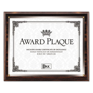Insertable Plaque, 8 1/2 x 11, Walnut by DAX MANUFACTURING INC.