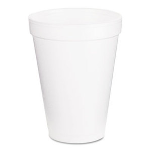 Dart Container Corporation 12J16 Drink Foam Cups, 12oz, White, 1000/Carton by DART