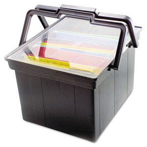 Advantus Corporation TLF2B Companion Portable File Storage Box, Legal/Letter, Plastic, Black by ADVANTUS CORPORATION