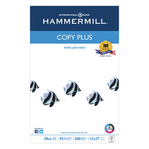 Hammermill 10502-3 Copy Plus Copy Paper, 92 Brightness, 20lb, 11 x 17, White, 500 Sheets/Ream by HAMMERMILL/HP EVERYDAY PAPERS