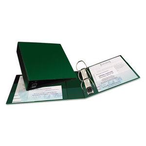 Avery 79783 Heavy-Duty Binder with One Touch EZD Rings, 11 x 8 1/2, 3" Capacity, Green by AVERY-DENNISON