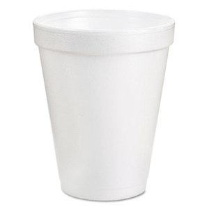 Dart Container Corporation 6J6 Drink Foam Cups, 6oz, White, 25/Bag, 40 Bags/Carton by DART