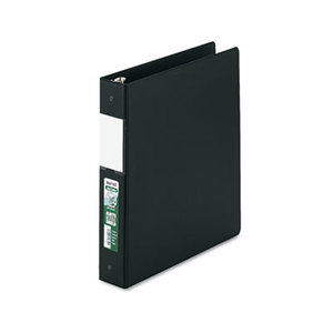 SAMSILL CORPORATION 14350 Clean Touch Antimicrobial Locking Round Ring Binder, Ltr Size, 1-1/2" Cap, Black by SAMSILL CORPORATION