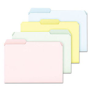 Cardinal Brands, Inc C211/3PASR Pastel Color File Folders, 1/3 Cut Top Tab, Letter, Assorted, 100/Box by AMPAD/DIV. OF AMERCN PD&PPR