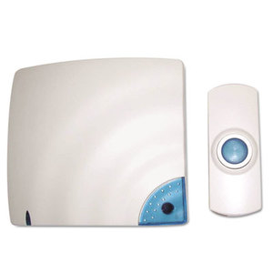 Wireless Doorbell, Battery Operated, 1-3/8w x 3/4d x 3-1/2h, Bone by TATCO